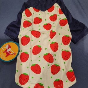 Size M strawberry dog shirt 🍓
